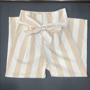 Paper bag style dress pants